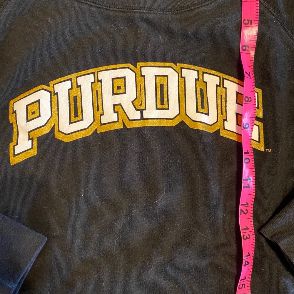 Purdue University Small Black Crew Neck Sweatshirt - Picture 4 of 8